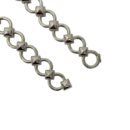 Hermes Lancelot Chain Necklace Choker Silver — view 4
