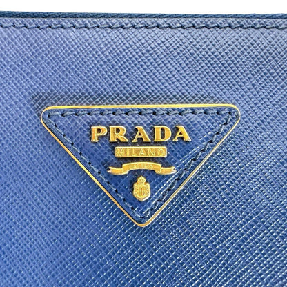 Prada 1 Ba786 Saffiano Shoulder Bag Galleria Handbag Blue