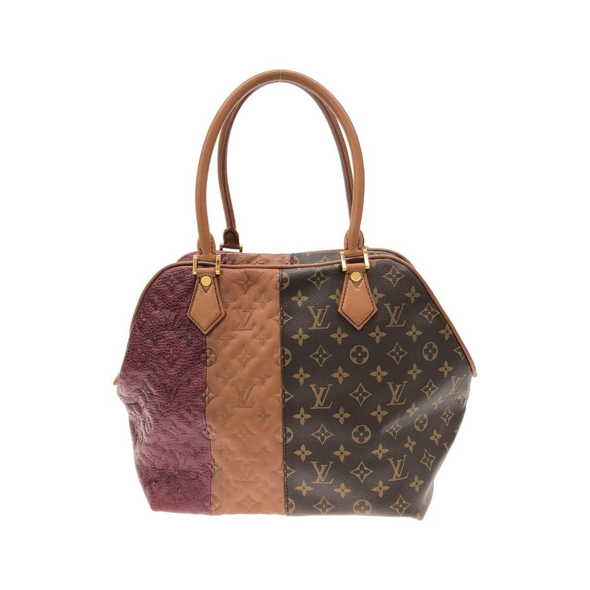 Louis Vuitton Monogram Blocks Tote Shoulder Bag Bordeaux — view 2