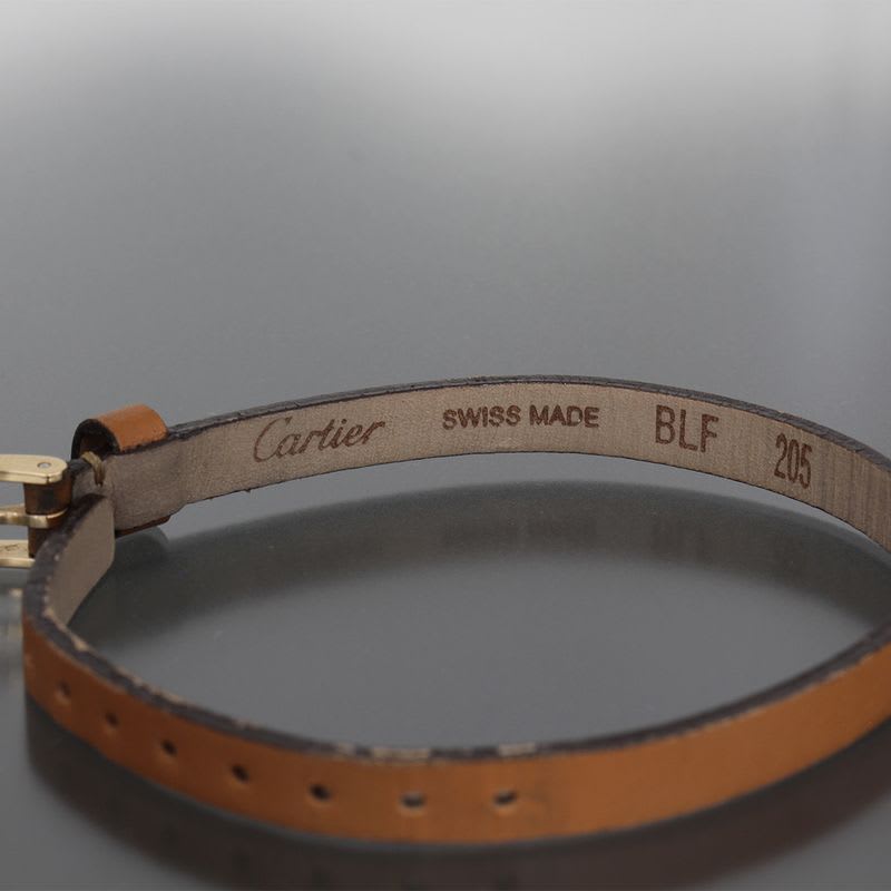 Cartier Love Leather Bracelet 18K Yellow Gold Box E1865