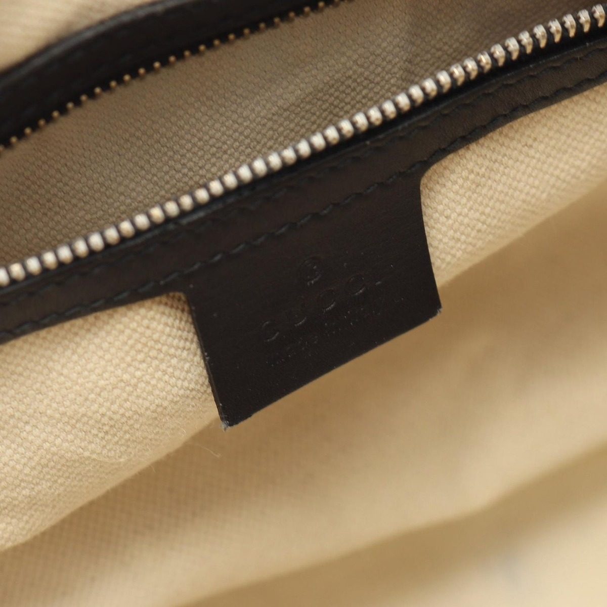 Gucci Handbag Webbing Line GG Canvas 2-Way Beige Black Boston — view 4