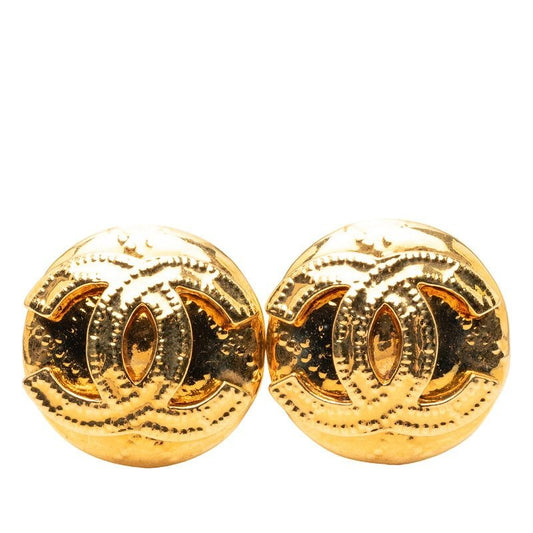 Chanel CC Logo Vintage Gold Plated