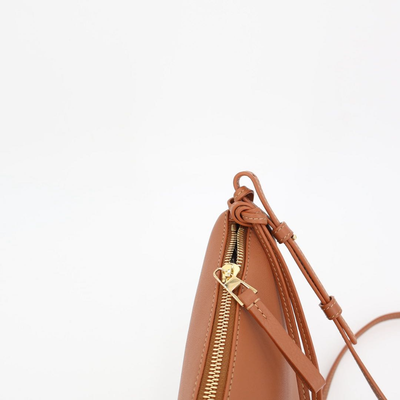 Loewe Hammock Hobo Bag Mini 2 Way Bag Leather Tan Brown