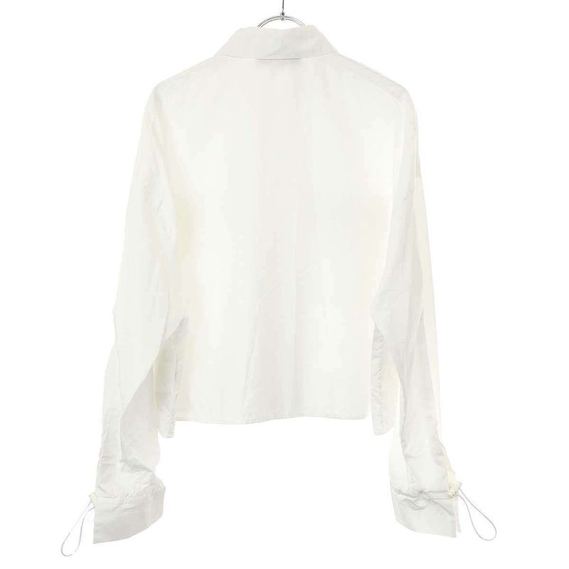 Fendi 23ss Ff Pocket Cropped Blouse Shirt Fs7477 Aflk White 40