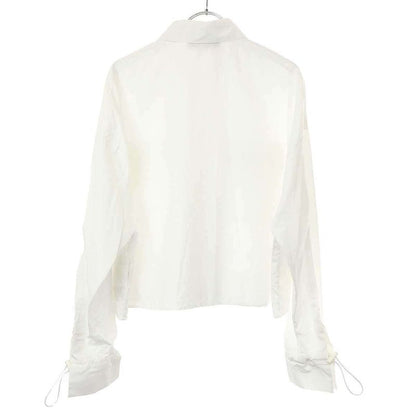 Fendi 23ss Ff Pocket Cropped Blouse Shirt Fs7477 Aflk White 40