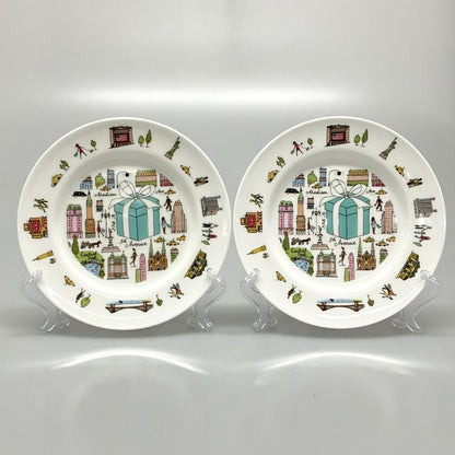Tiffany & Co Like Dishes 5th Avenue White X Tiffany & Co Blue X Multi Plates X 2
