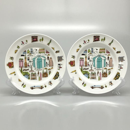 Tiffany & Co Like Dishes 5th Avenue White X Tiffany & Co Blue X Multi Plates X 2