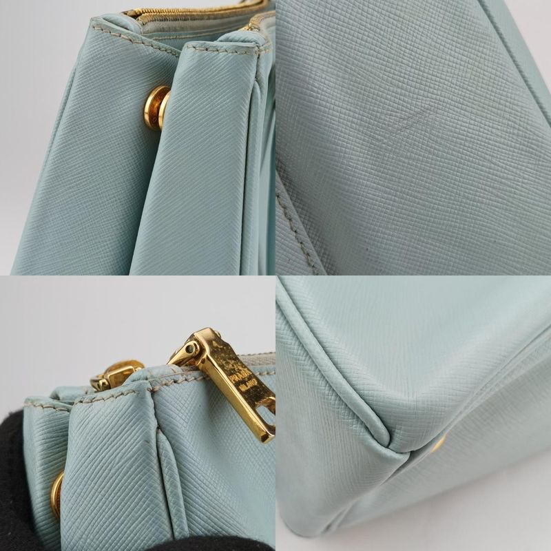 Prada Galleria Blue Saffiano Leather Bn227464
