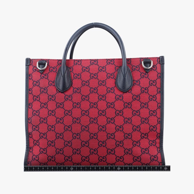 Guccigg Small Tote Red Canvas 659983h034575952