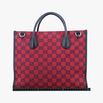 Guccigg Small Tote Red Canvas 659983h034575952