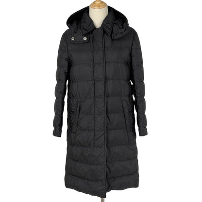 Prada Hoodie Down Jacket Double Zip Black