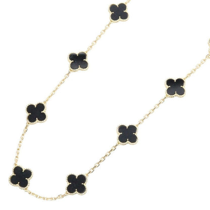 Van Cleef & Arpels Necklace Vintage Alhambra 20 Motifs 18k Onyx