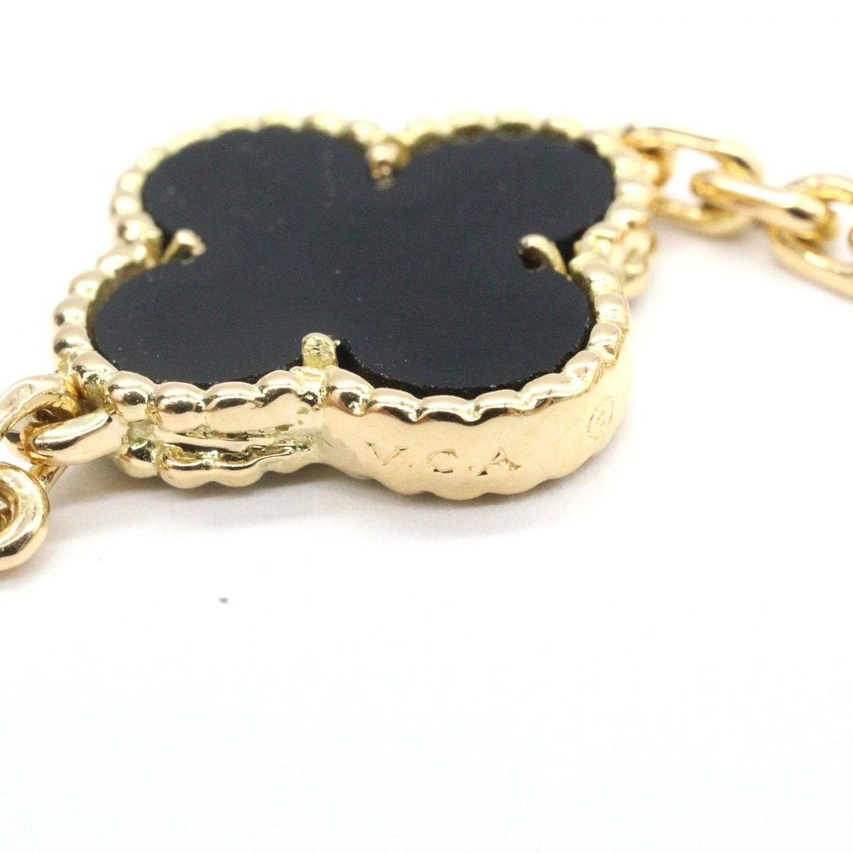 Van Cleef & Arpels Necklace Vintage Alhambra 20 Motifs 18k Onyx — view 3