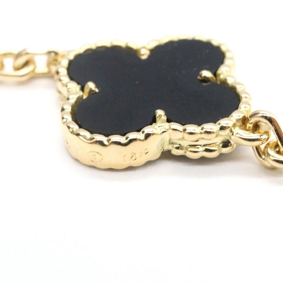 Van Cleef & Arpels Necklace Vintage Alhambra 20 Motifs 18k Onyx — view 4