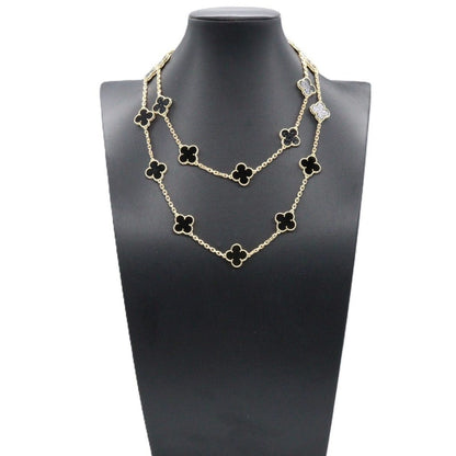 Van Cleef & Arpels Necklace Vintage Alhambra 20 Motifs 18k Onyx — view 6