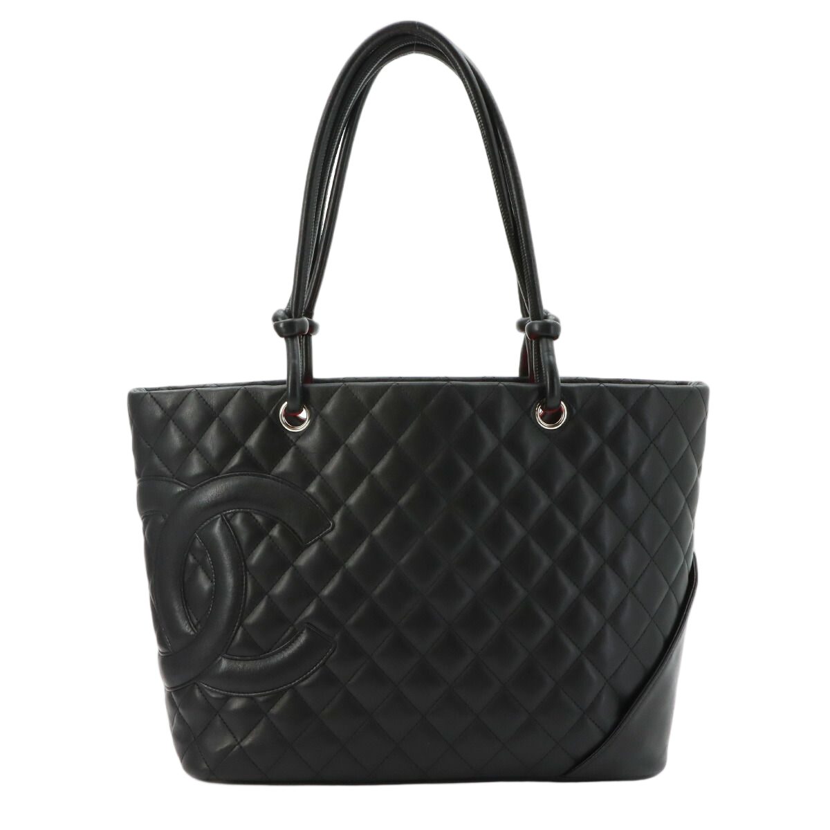 Chanel Cambon Line Large Tote Calfskin Black