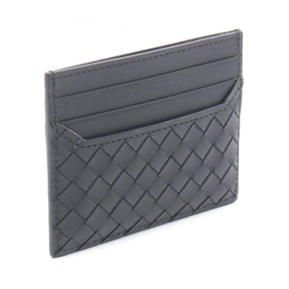 Bottega Veneta Card Case Intrecciato Black Leather — view 2