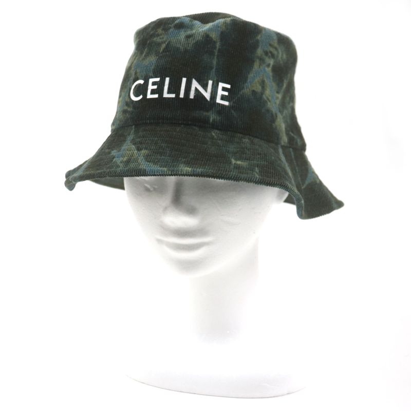  Celine 2au5b214q 100% Cotton Corduroy Logo Design Total Pattern