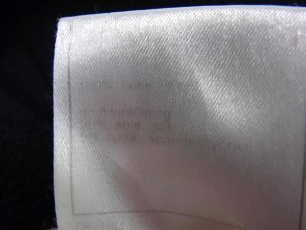 Chanel P09323 Coco Mark Wool Long Jacket Size 38 Clothing Women's Navy Fm0718