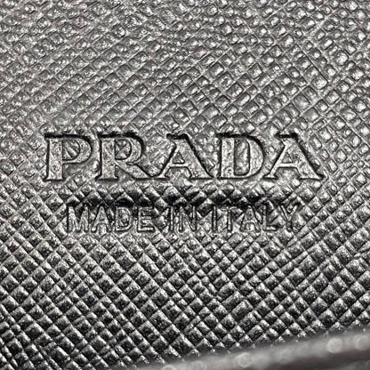 Prada Round Zipper Long Wallet Document Case