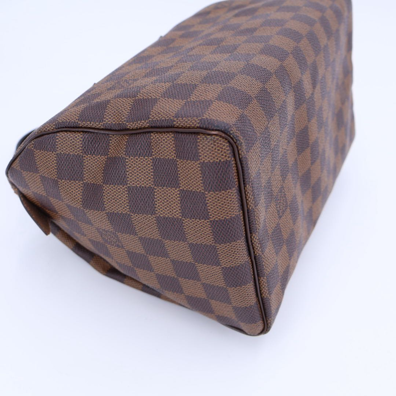 Louis Vuitton Damier Speedy 30 Hand Bag Ebène N41531 Brown Gold Hardware Speedy