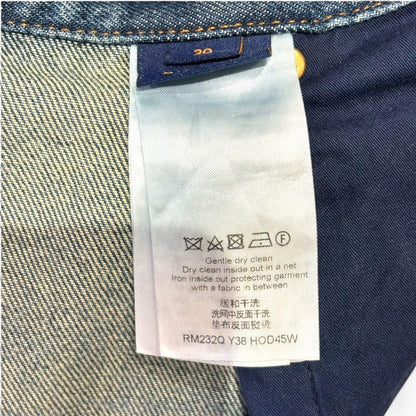 Louis Vuitton Ca36929 Monogram Carpenter Denim Pants Men's Blue W30