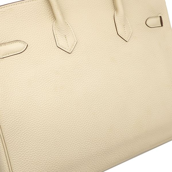 Hermes Handbag Birkin 35 Togo Purschman Silver Hardware M Marked [box