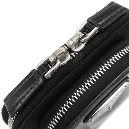 Prada Shoulder Bag Re-Nylon Smartphone Case Nylon Leather Black Silver Hardware