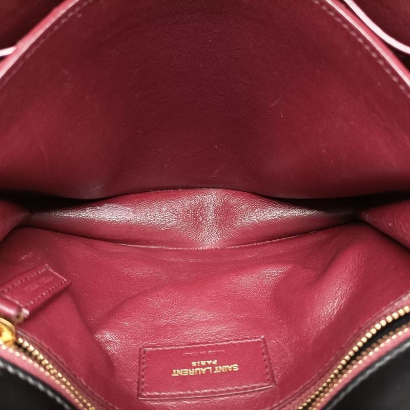 Yves Saint Laurentyves Saint Laurentcassandra Black Suede And Leather 532750roy5