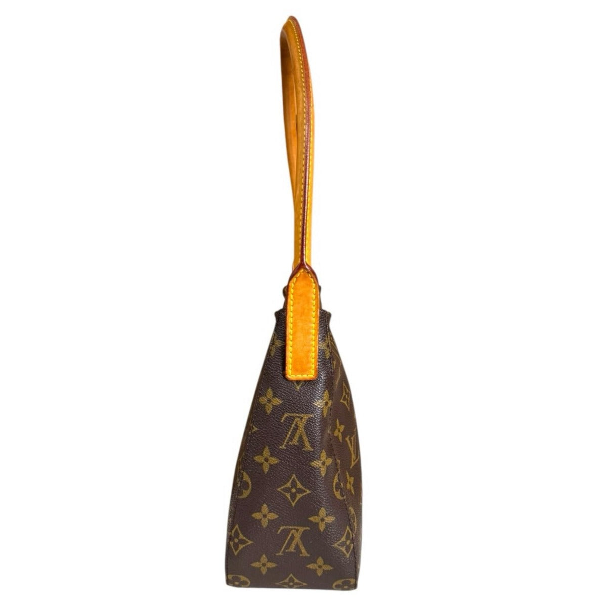 Louis Vuitton Looping MM Monogram Shoulder Bag Canvas Brown Model — view 5
