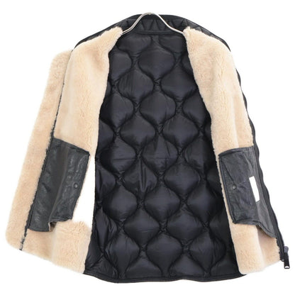Moncler Brice Gilet Sheepskin Shearling Contrast Down Jacket Vest 5 — view 4