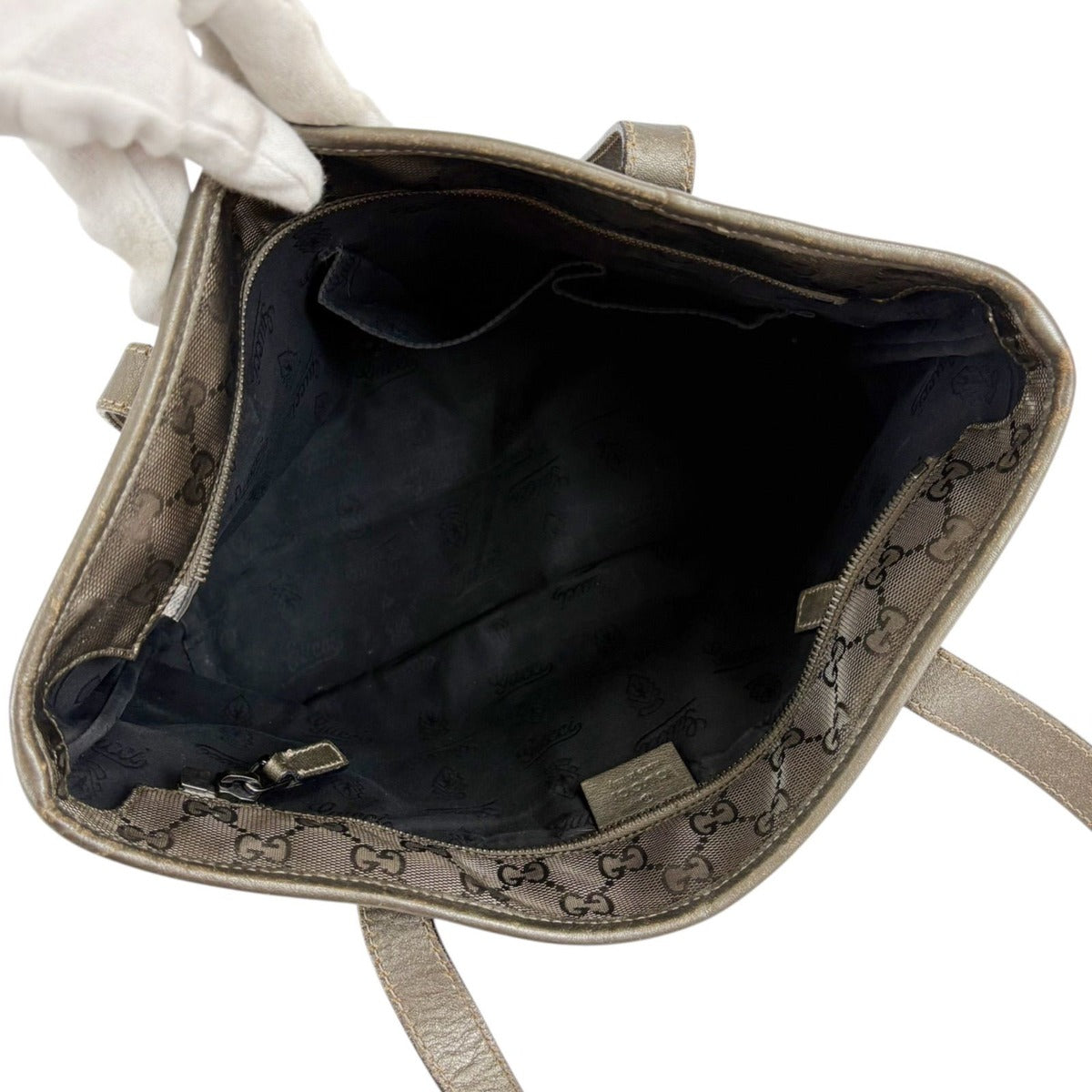 Gucci Mini Tote Imprime GG Pattern Gold — view 7