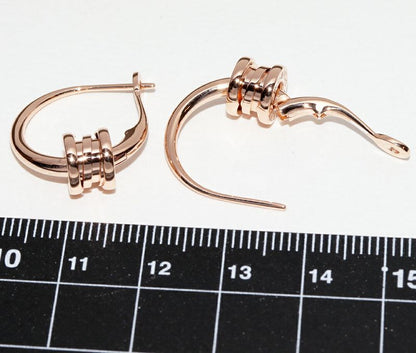Bulgari Earrings 18K Pink Gold Bzero1 Element Earrings Hoop Earrings 355007