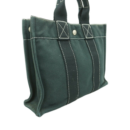 Hermes Handbag Deauville PM Canvas Black Silver — view 2