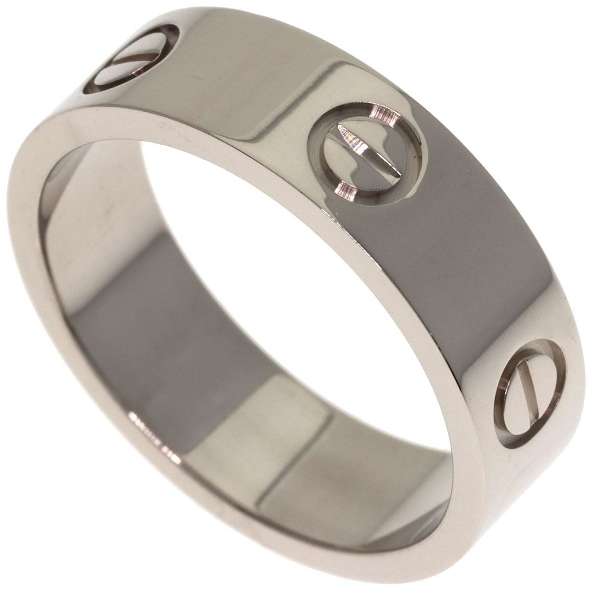 Cartier Love Ring 57 18k White Gold