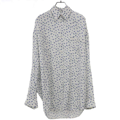 Balenciaga Flower Logo Jacquard Oversize Shirt White