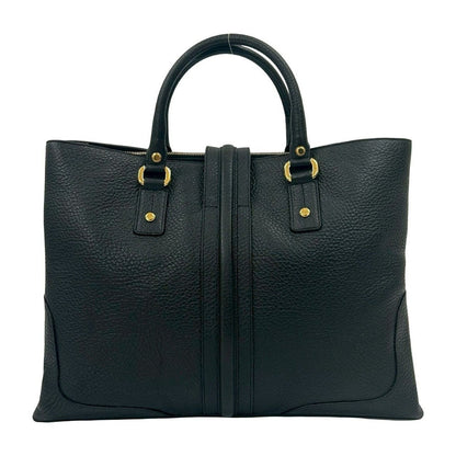Gucci Log Gold Leather Tote — view 3