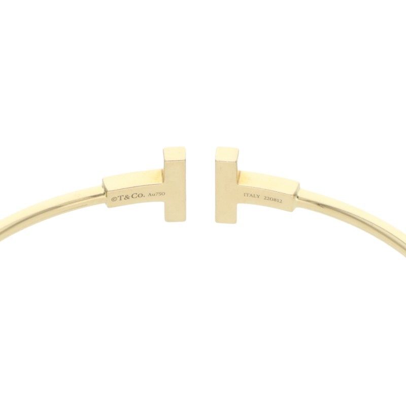 Tiffany & Co T-wire 18K Yellow Gold Onyx Bracelet Men's