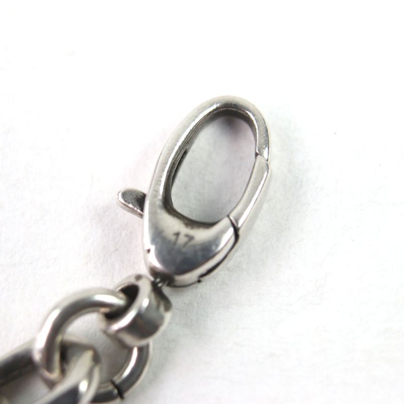 Gucci 620798 Ag925 Interlocking G Aged Clasp Closure Bracelet Silver With 17