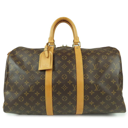 Louis Vuitton Keepall 45 Brown Monogram Canvas Boston Bag