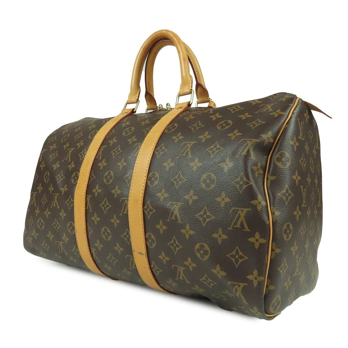 Louis Vuitton Keepall 45 Brown Monogram Canvas Boston Bag — view 2