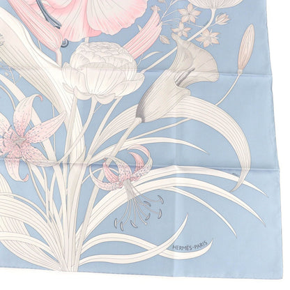 Hermes 2025 Carre 90 Bouquet Final 100% Silk Bleu — view 5