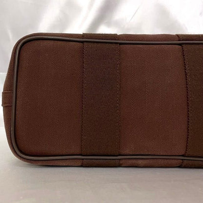Hermes Handbag Valparaiso PM Brown Excellent Condition Canvas