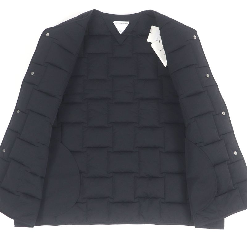 Bottega Veneta 22SS 700402 Intrecciato Down Vest Black XXL Made In