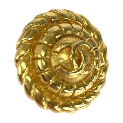 Chanel Coco Mark Gold Plated Earrings Ladies 505190