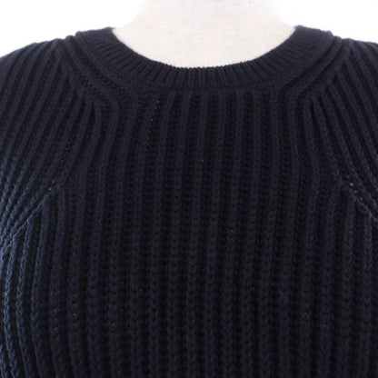 Celine 2 3m87/3259 100% Cotton Phoebe Philo Chunky Knit Oversized Vest Navy XS