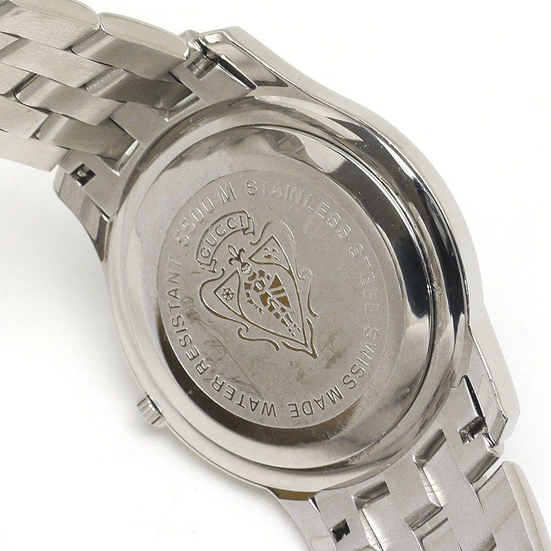 Gucci 5500m 11P Diamonds Black Dial Quartz