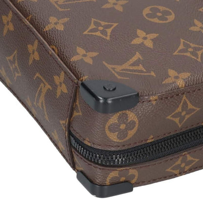 Louis Vuitton M45935 Handle Soft Trunk Monogram Macassar Shoulder Bag Men's
