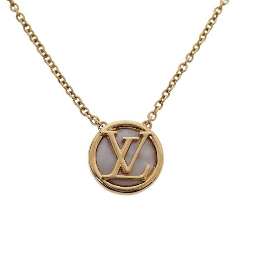 Louis Vuitton Collier L to Necklace Metal Mother of Pearl Gold S Based On