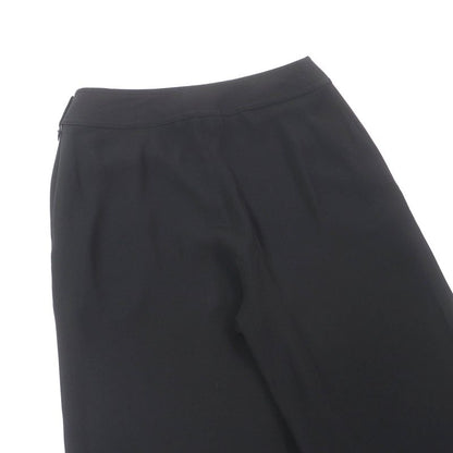 CHANEL Vintage 98P P10254 Coco Mark Buttoned Pants Slacks Bottoms Black 36 Made